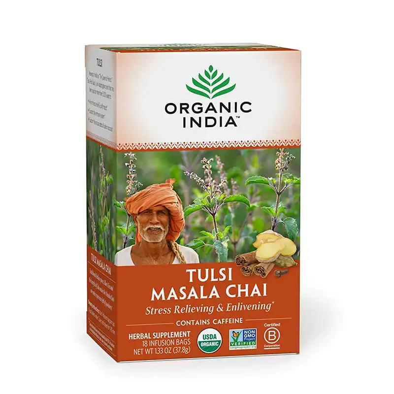 Organic India Tulsi Masala Chai Tea (18 Bags)